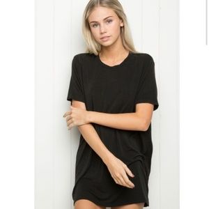 Brandy♥Melville Black T-Shirt Dress